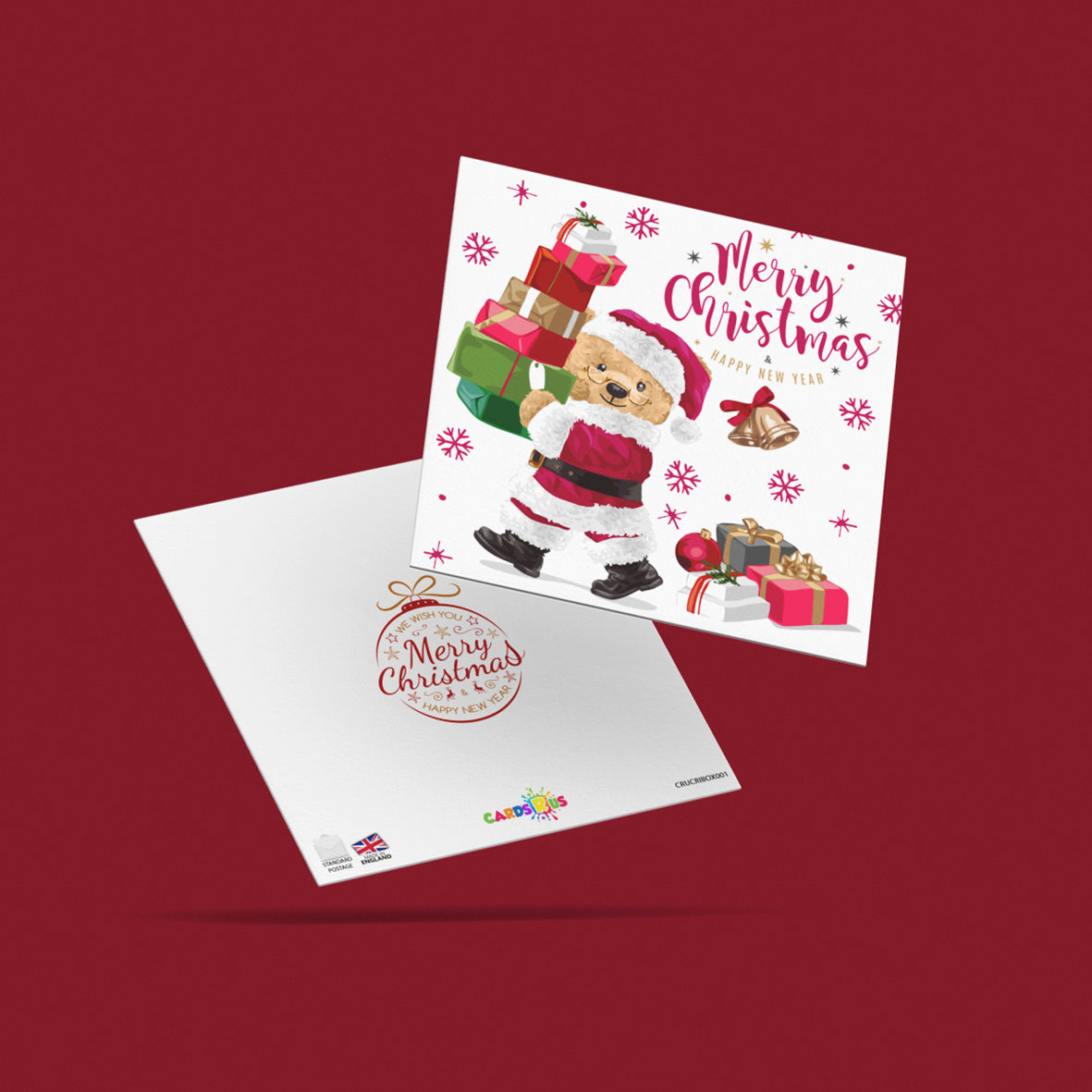 Christmas Cards Teddy Multipack