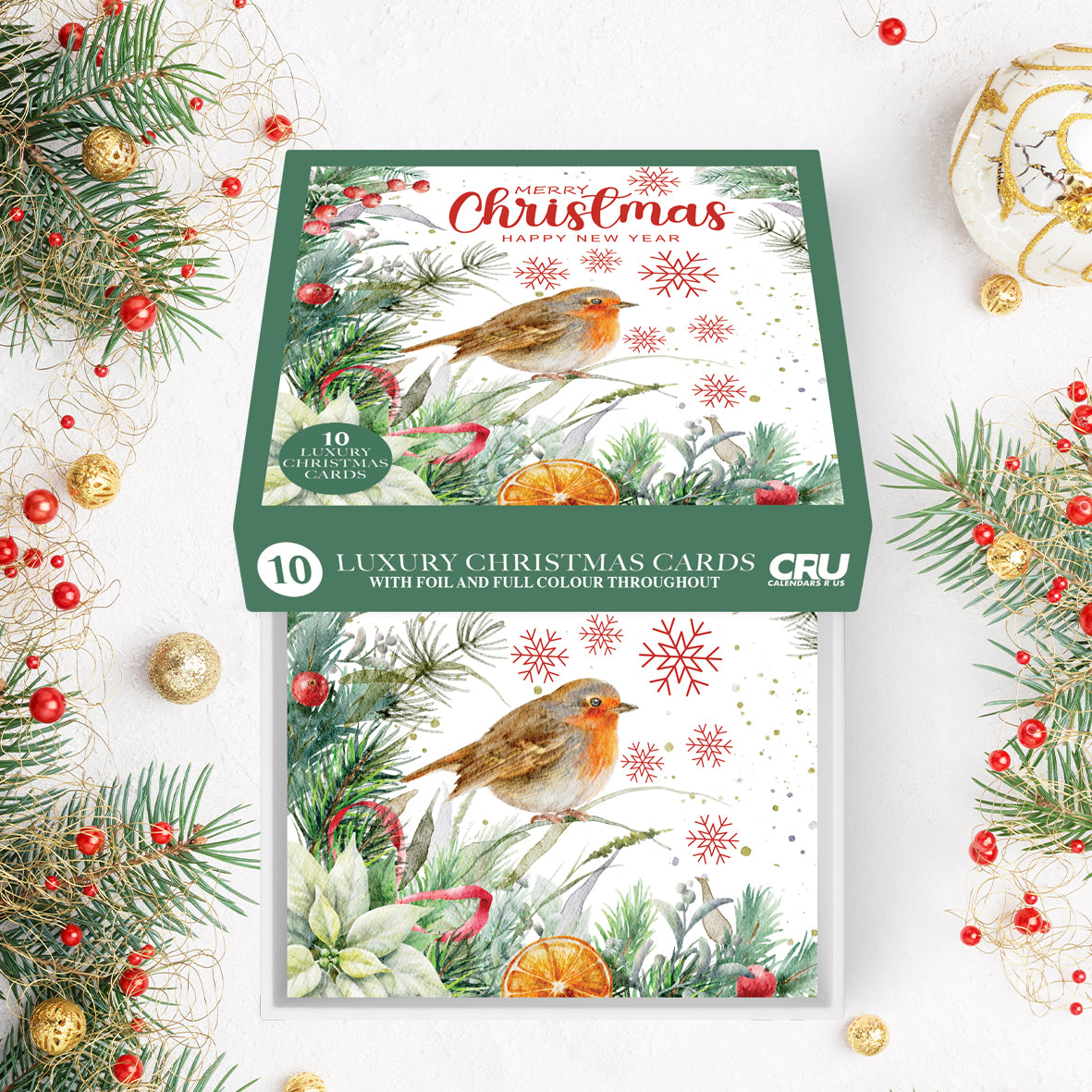 Christmas Cards Robins Multipack