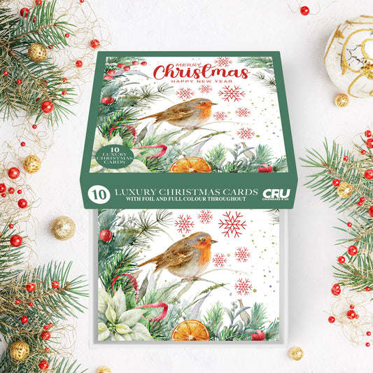Christmas Cards Robins Multipack