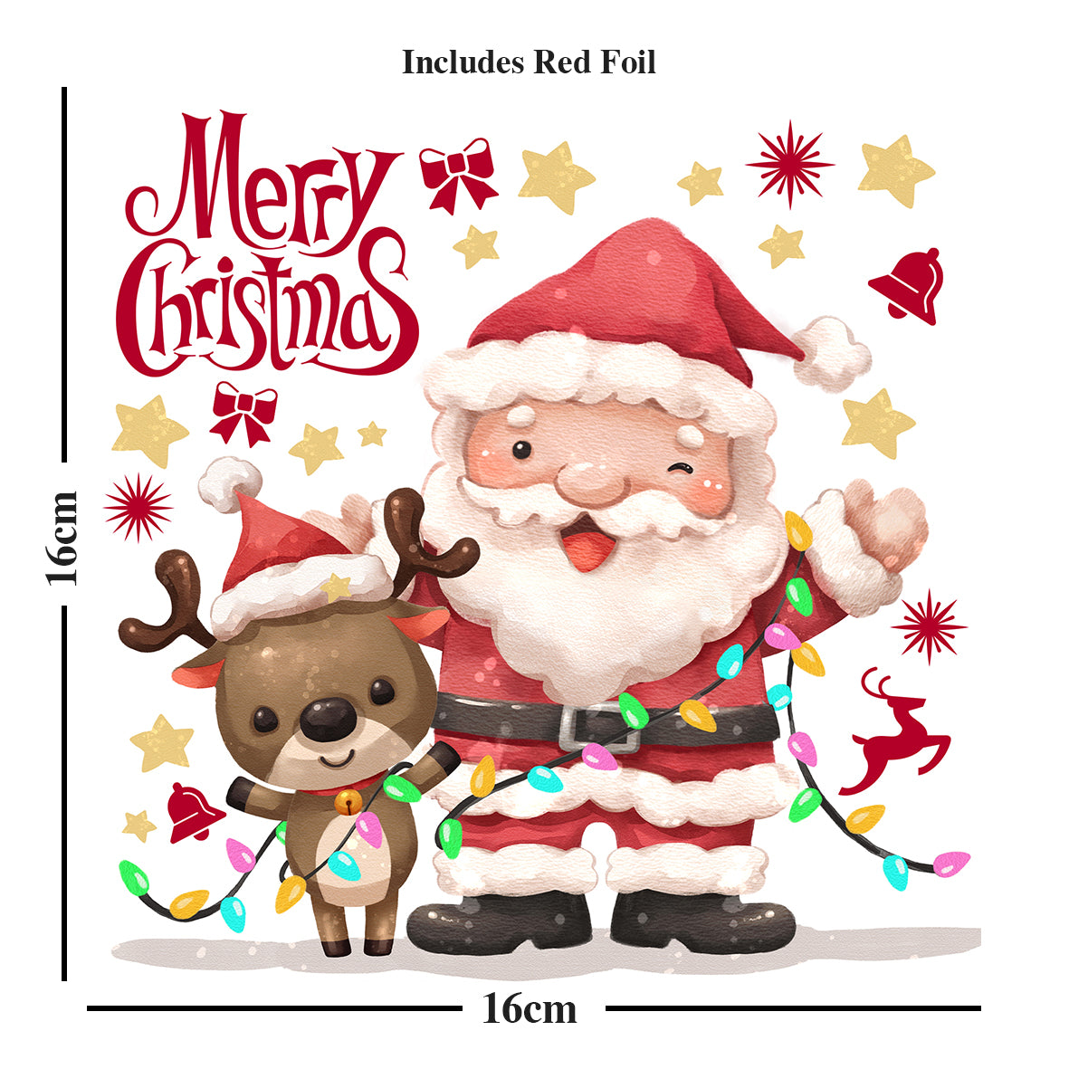 Christmas Cards Modern Santa Multipack