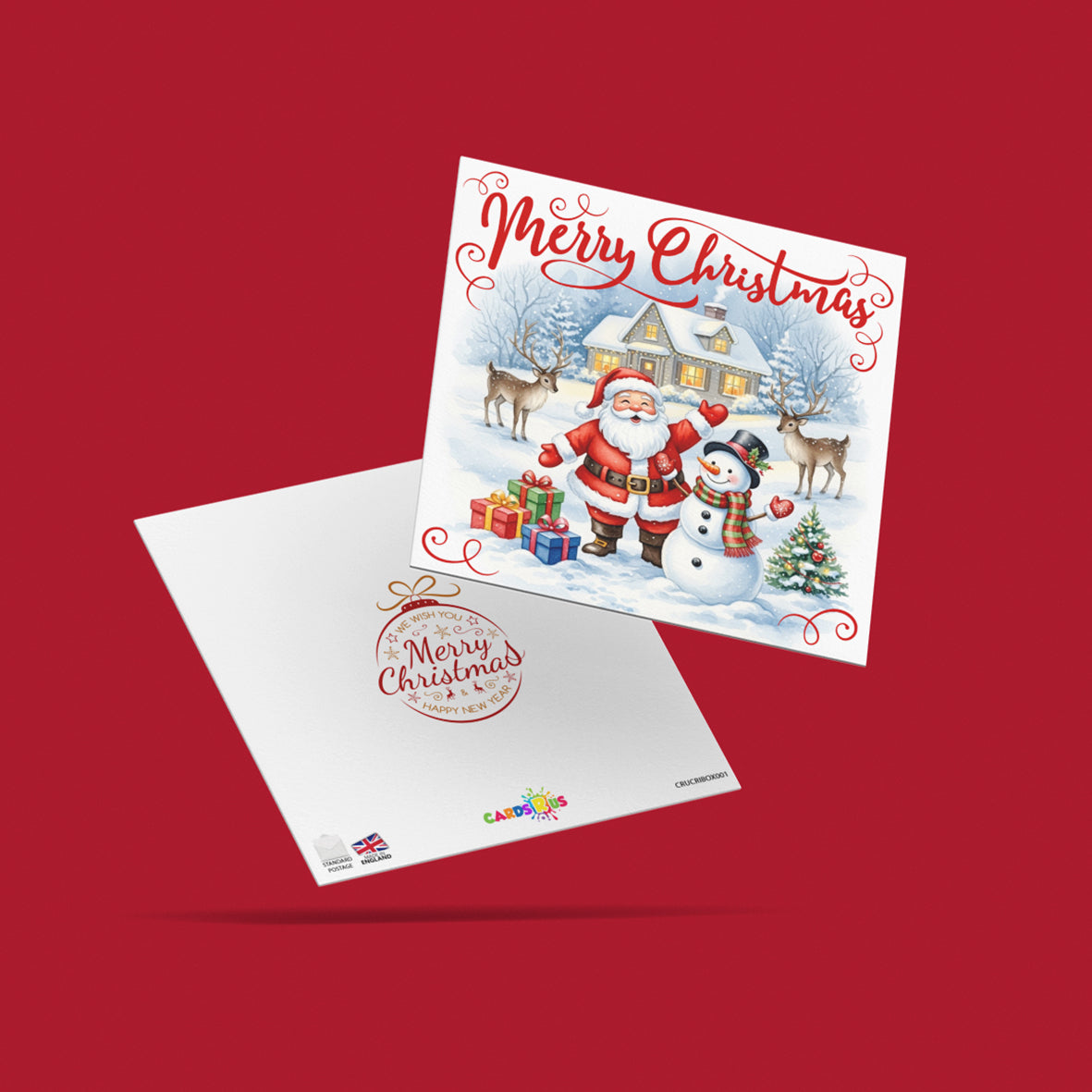 Christmas Cards Vintage Santa Multipack