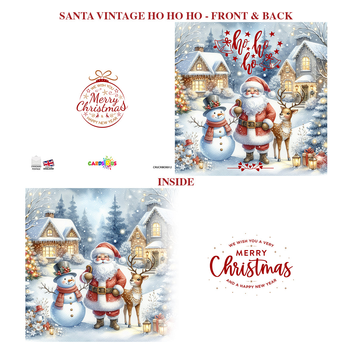 Christmas Cards Ho Ho Ho Multipack