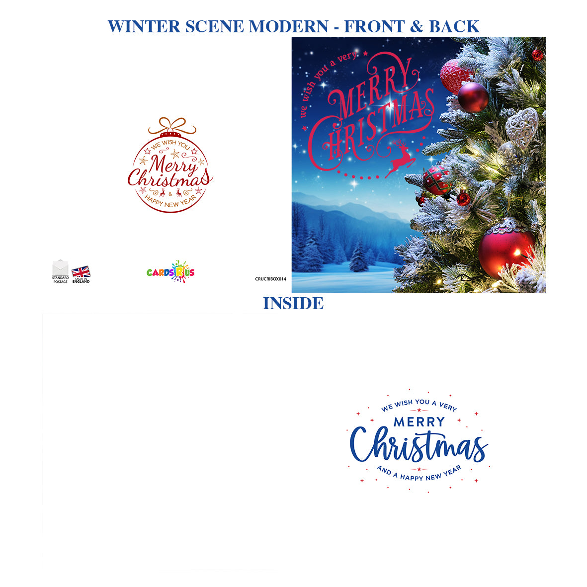 Christmas Cards Christmas Tree Multipack