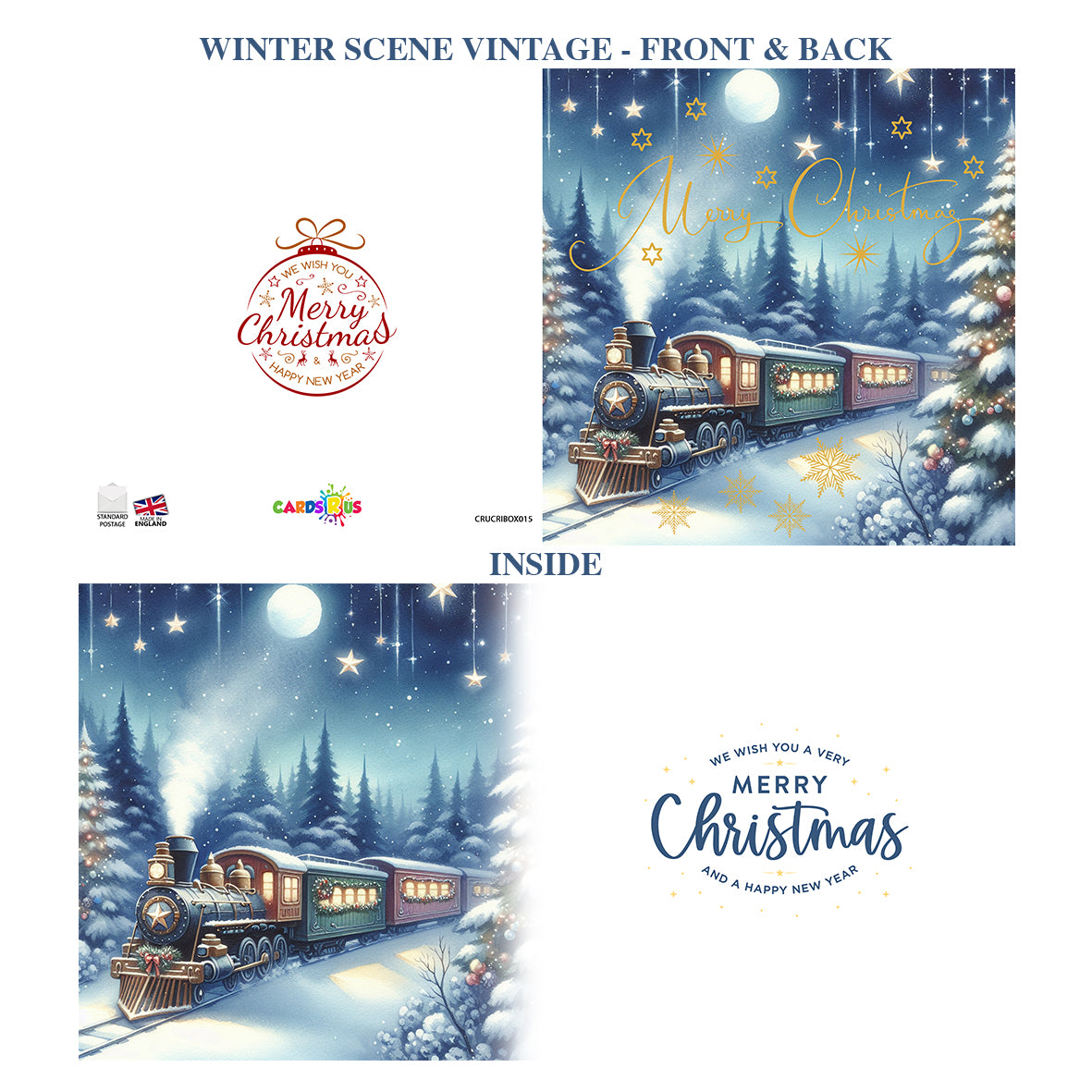Christmas Cards Polar Express Multipack