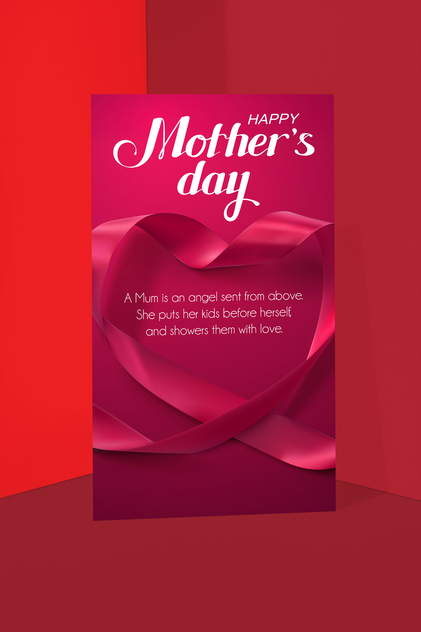 Ribbon Heart - Mother's Day Giant Size Card