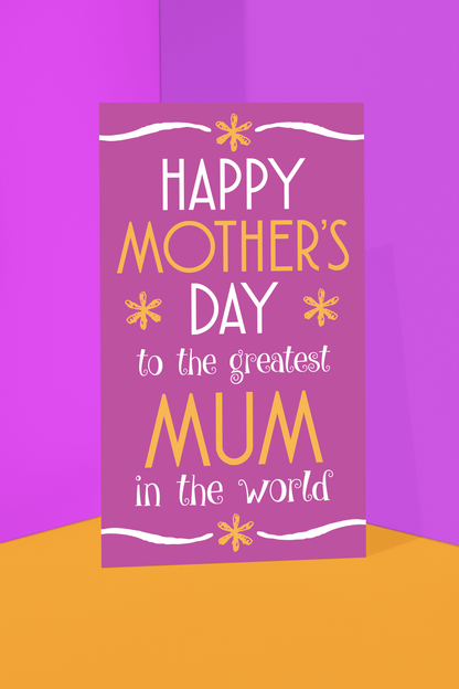 Greatest Mum - We Love Mum Mug