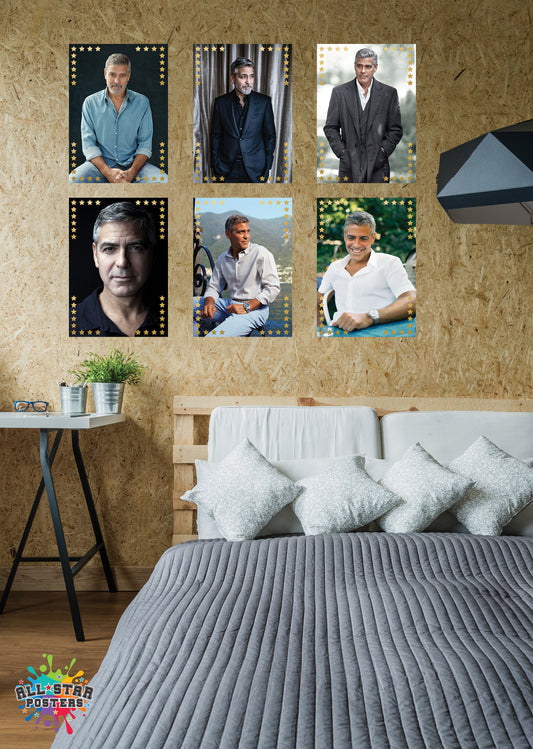 George Clooney AllStar Poster Pack - Wholesale Pack of 5