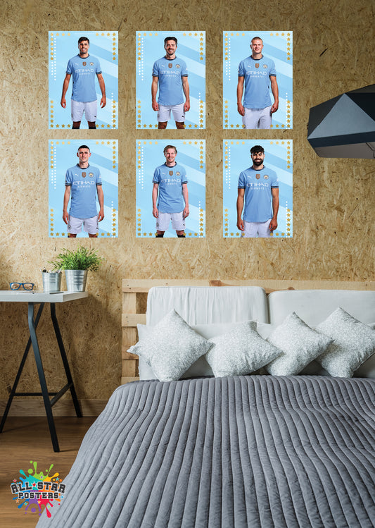 Manchester City AllStar Poster Pack