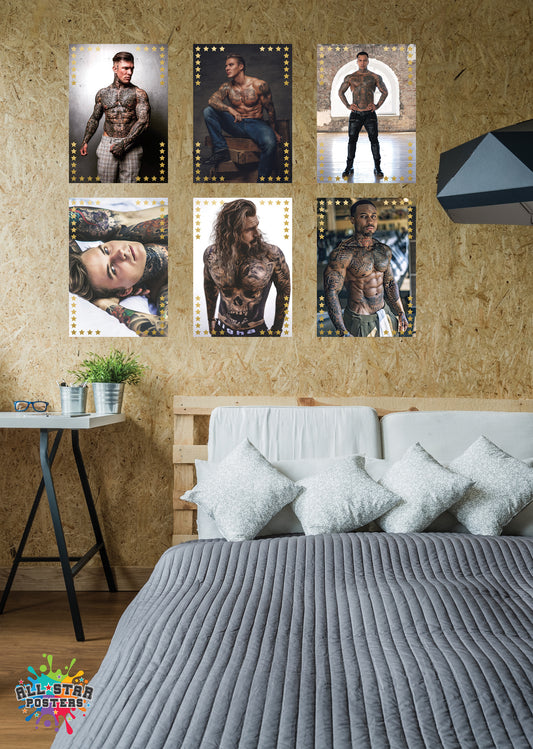 Tattooed Men AllStar Poster Pack - Wholesale Pack of 5