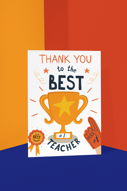 Best Teacher Trophy - Mugs Matter