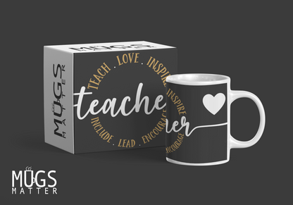 Teacher Heart - Mugs Matter
