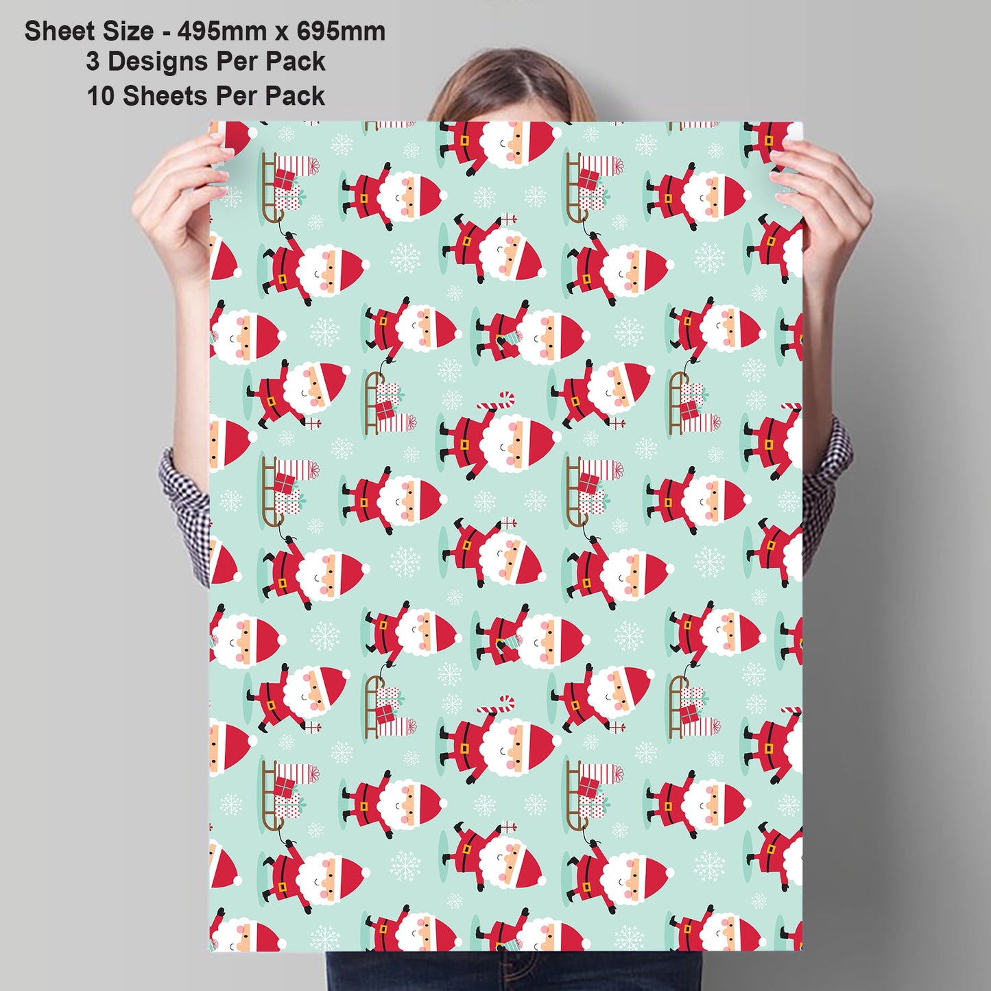 Father Christmas Multi Gift Wrap