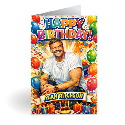 Alan Ritchson Novelty Birthday Card