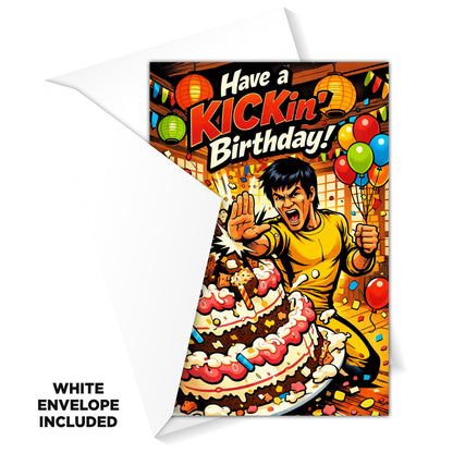 Bruce Lee Novelty Birthday Card