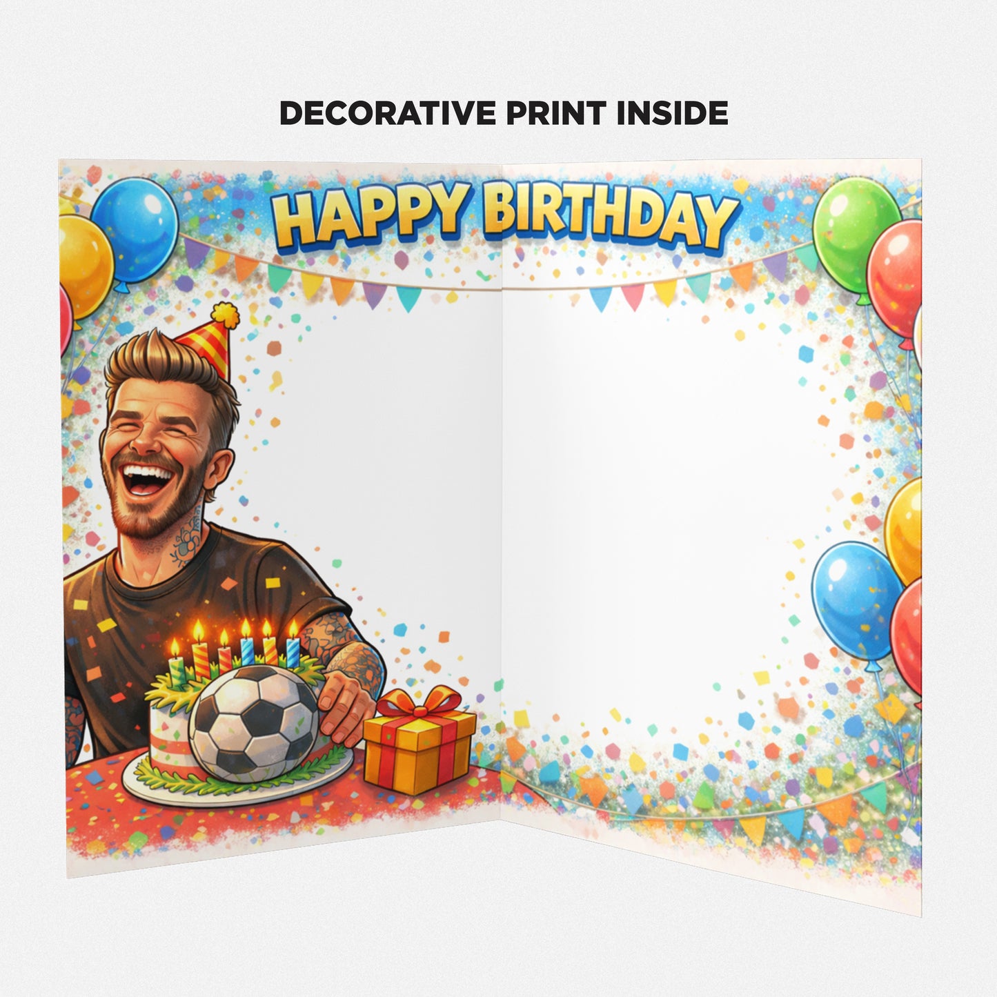 David Beckham Novelty Birthday Card