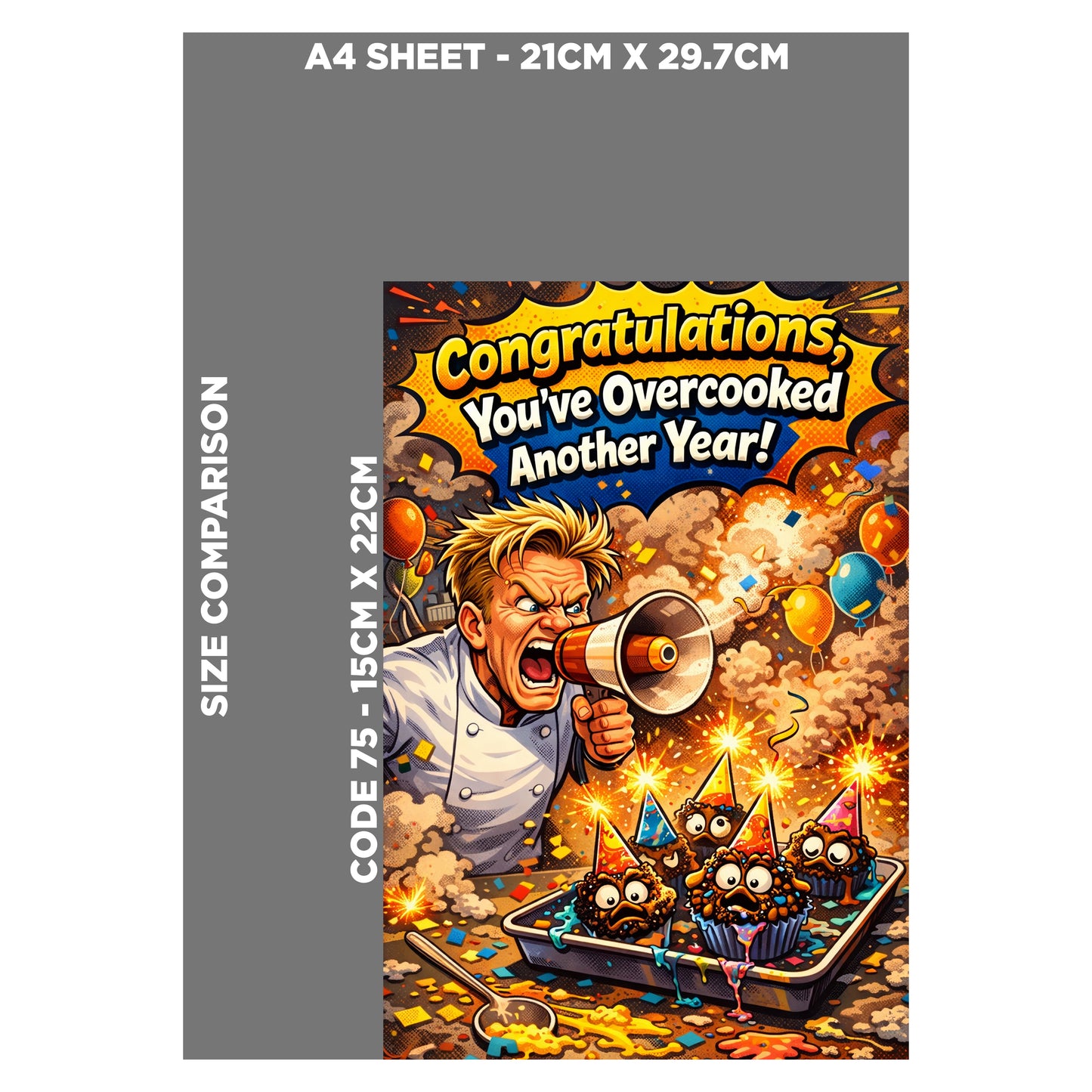 Gordon Ramsay Novelty Birthday Card