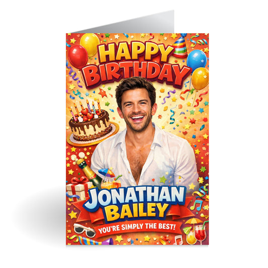 Jonathan Bailey Novelty Birthday Card