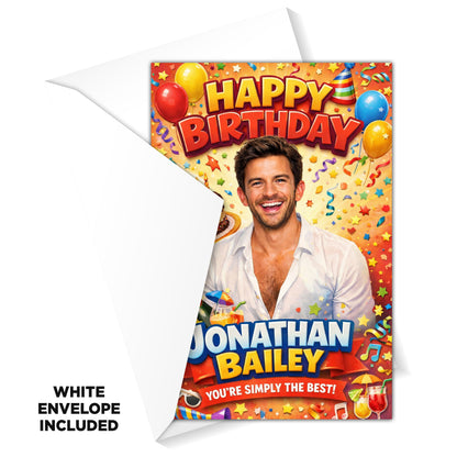 Jonathan Bailey Novelty Birthday Card
