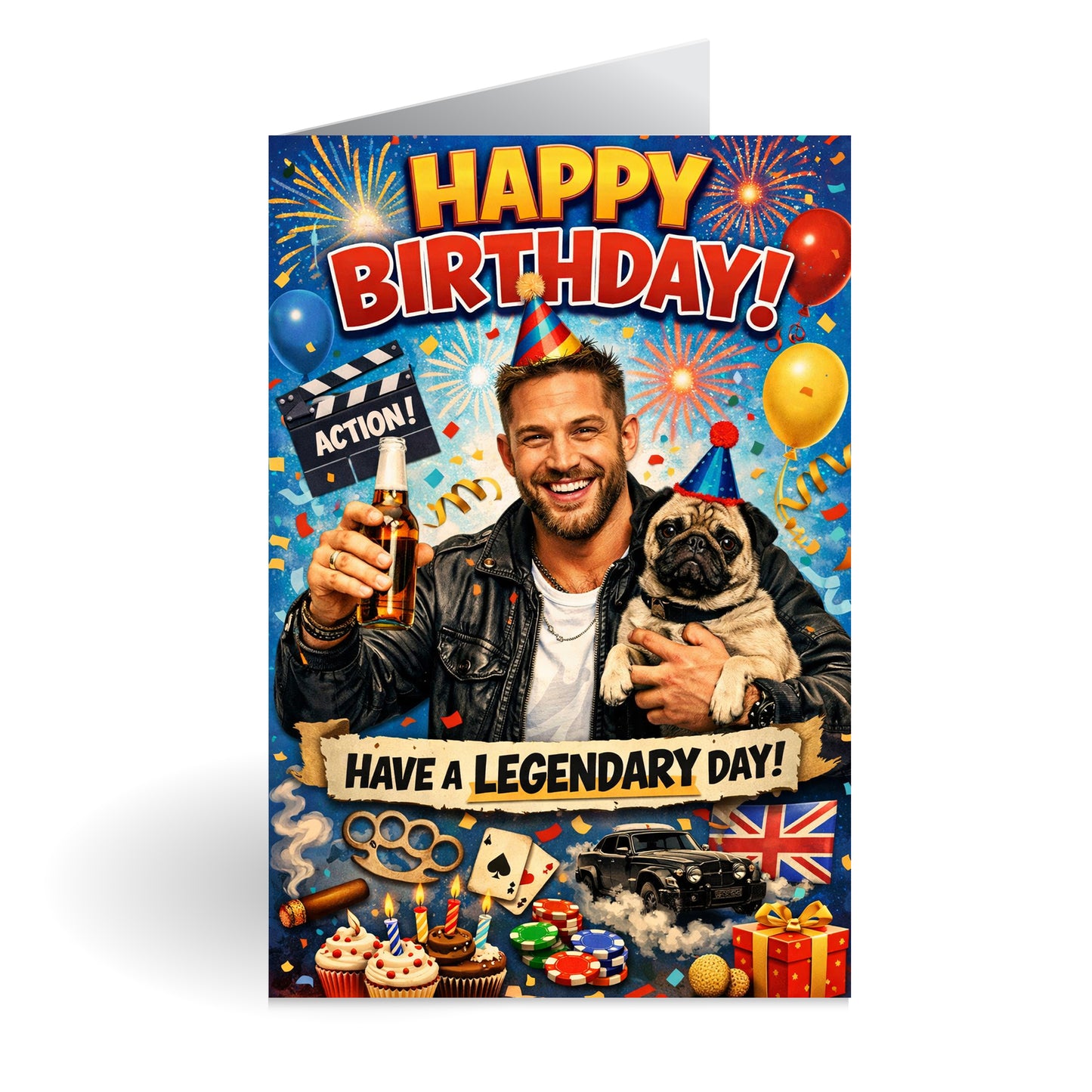 Tom Hardy Novelty Birthday Card