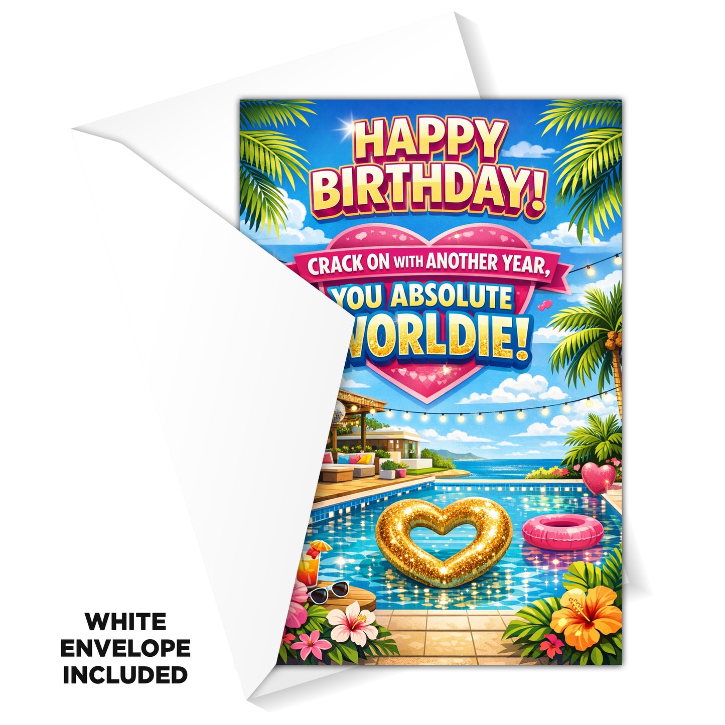 Love Island Novelty Birthday Card