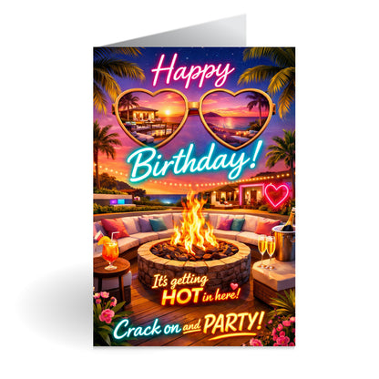 Love Island Novelty Birthday Card