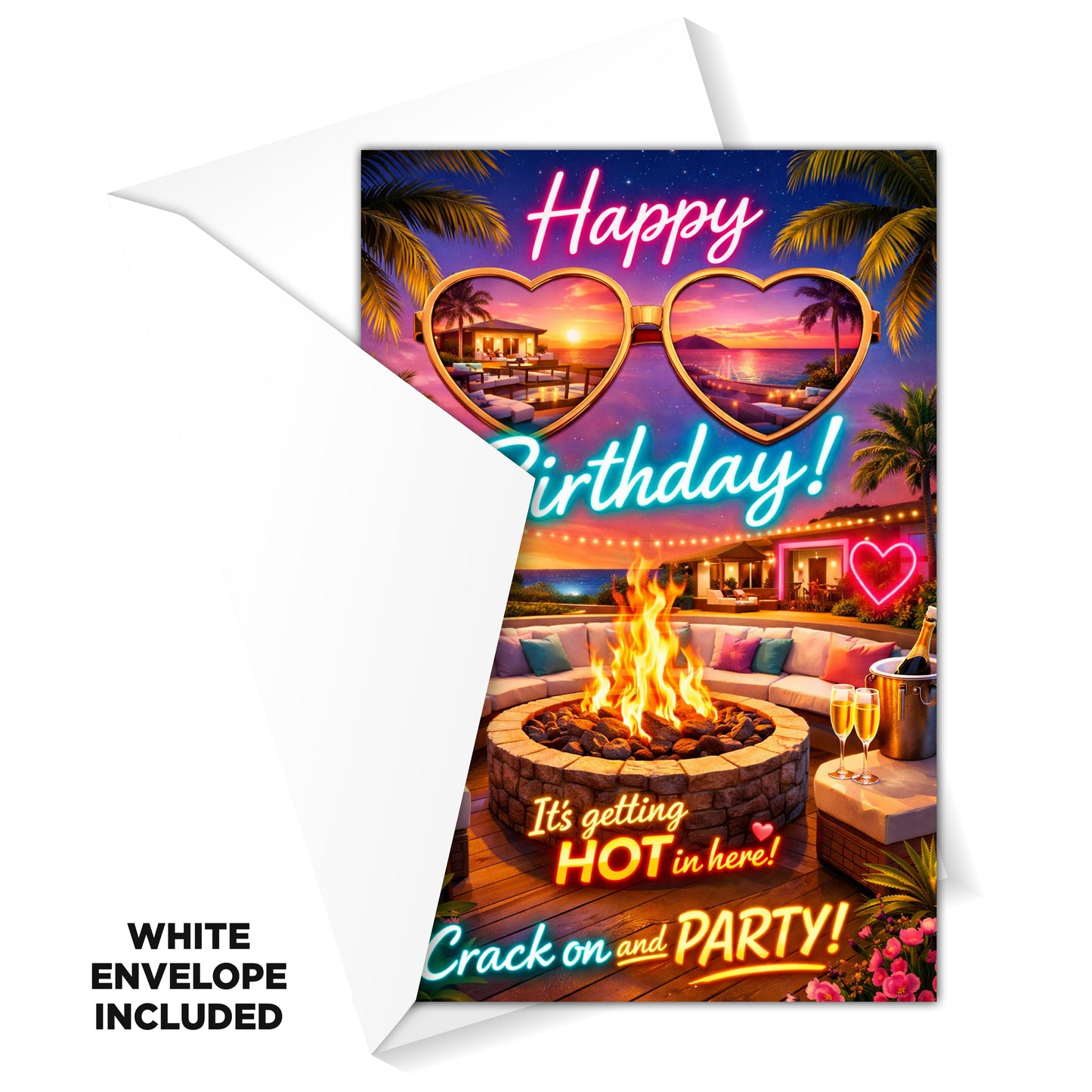 Love Island Novelty Birthday Card