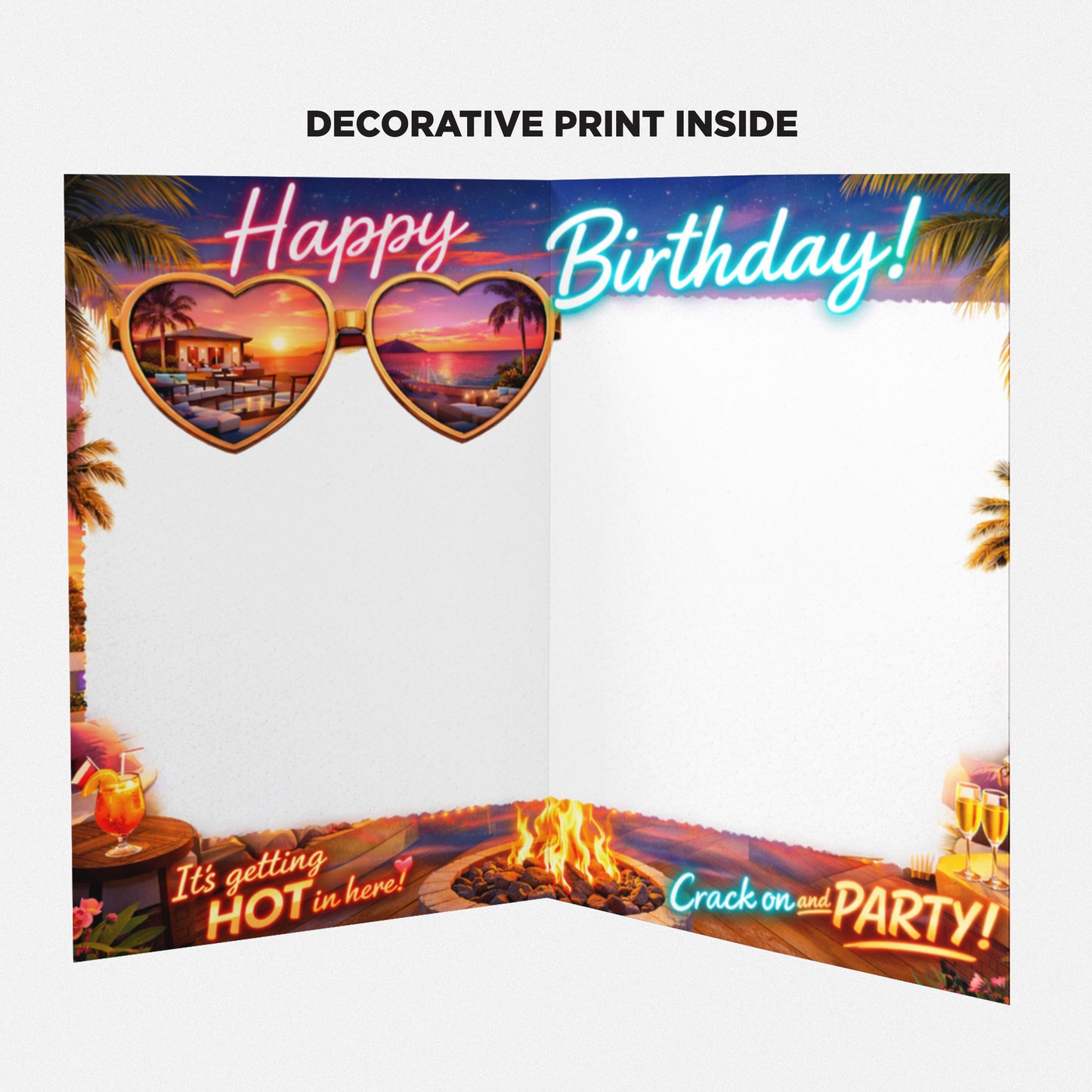 Love Island Novelty Birthday Card