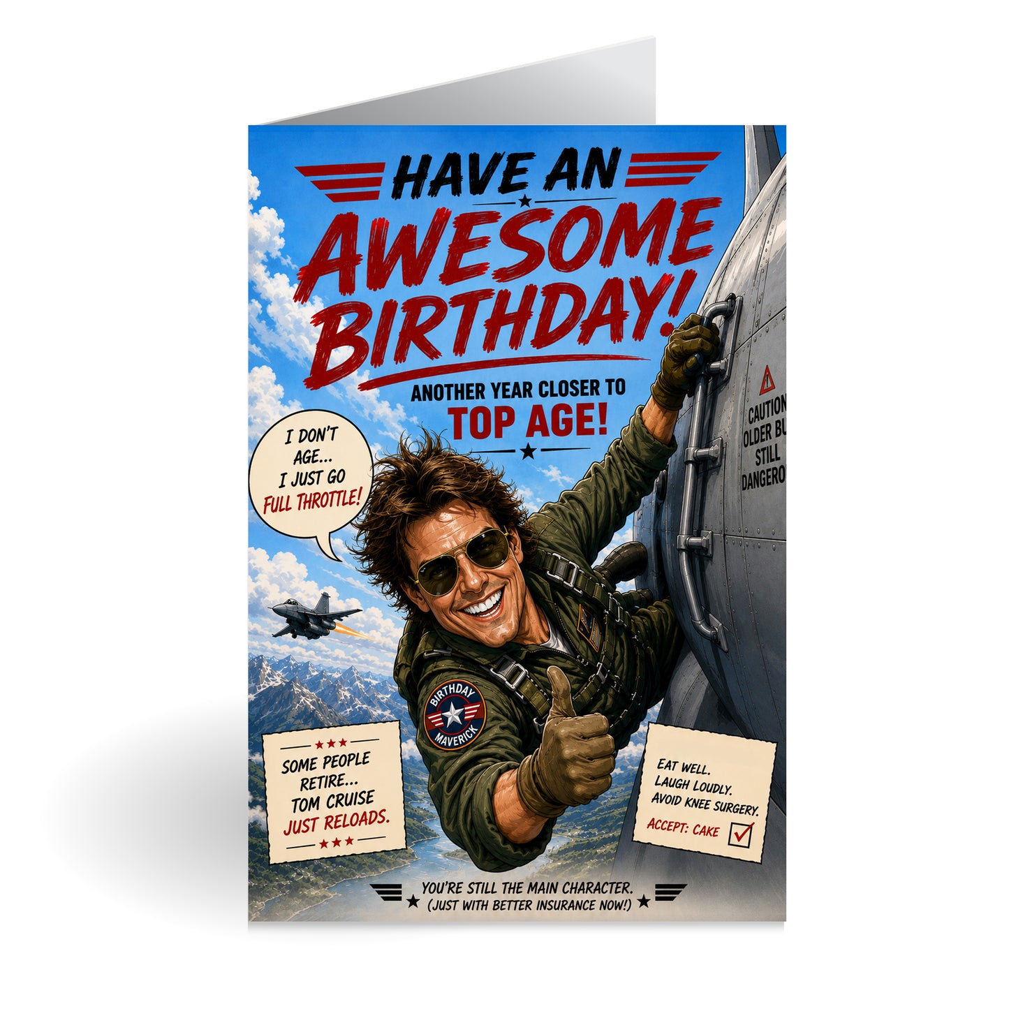 Tom Cruise Novelty Birthday Card