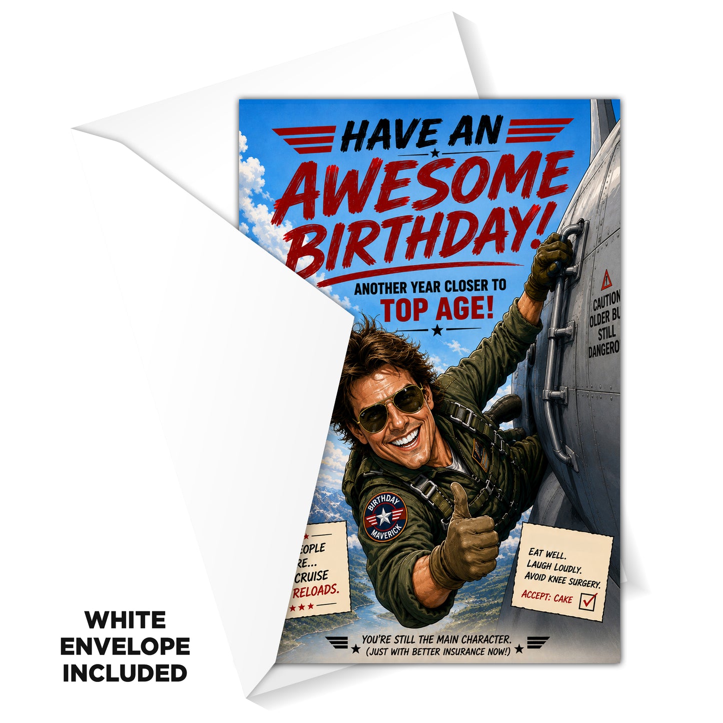 Tom Cruise Novelty Birthday Card