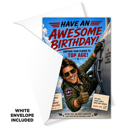 Tom Cruise Novelty Birthday Card