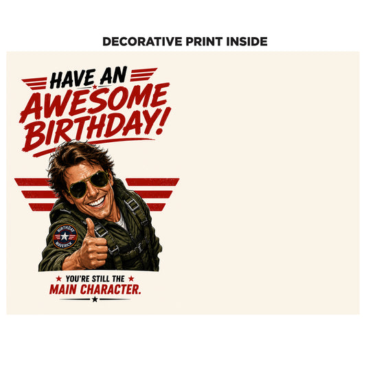 Tom Cruise Novelty Birthday Card