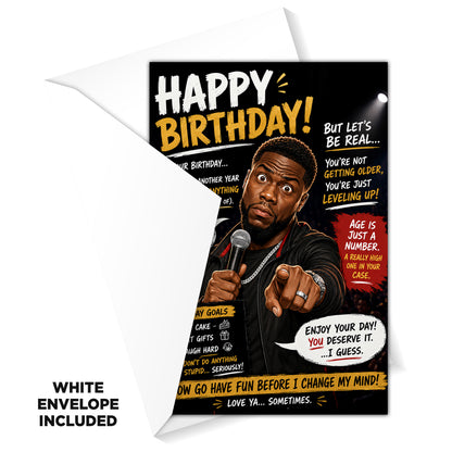 Kevin Hart Novelty Birthday Card