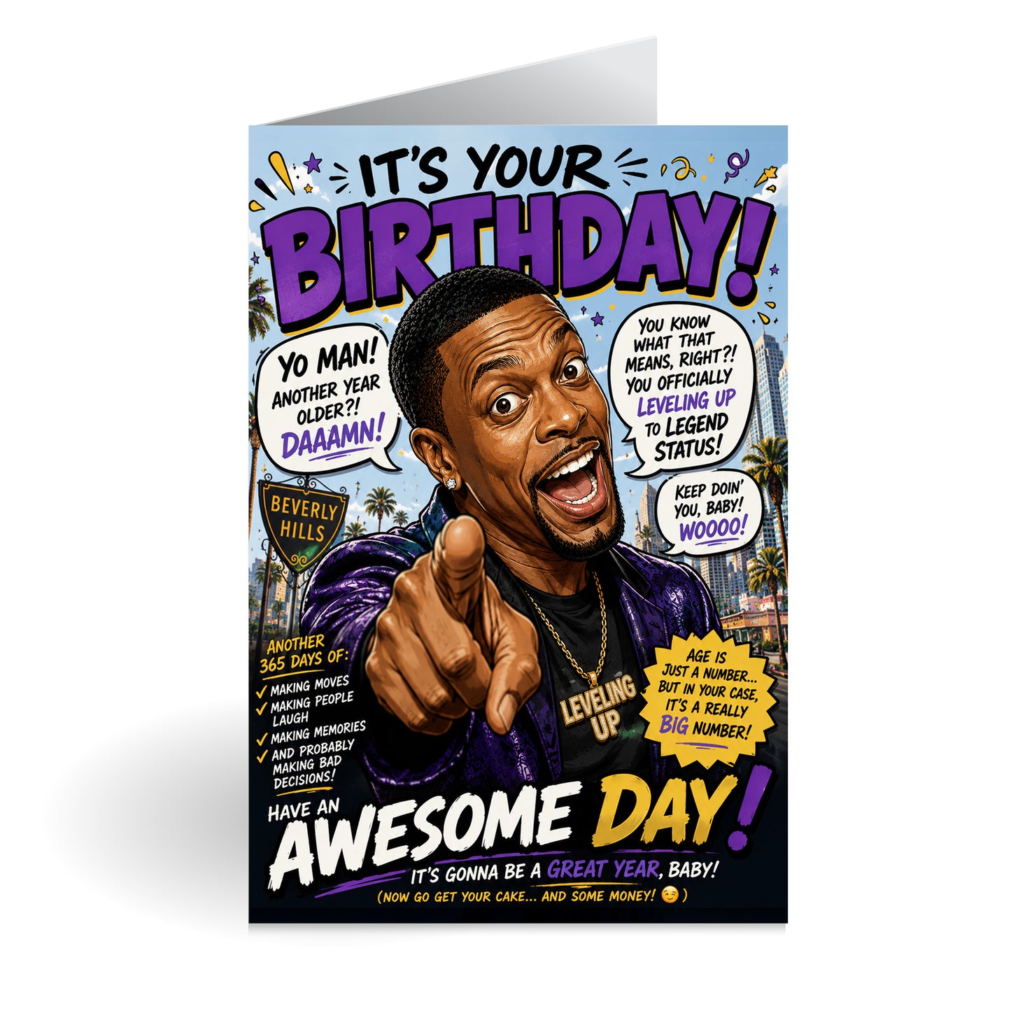 Chris  Tucker Novelty Birthday Card