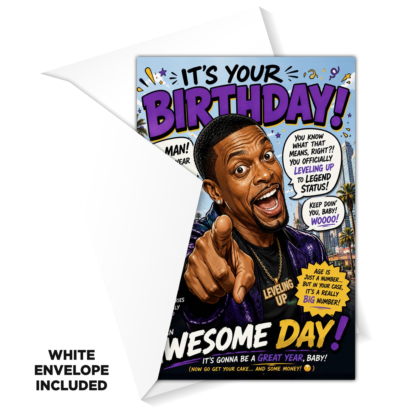 Chris  Tucker Novelty Birthday Card