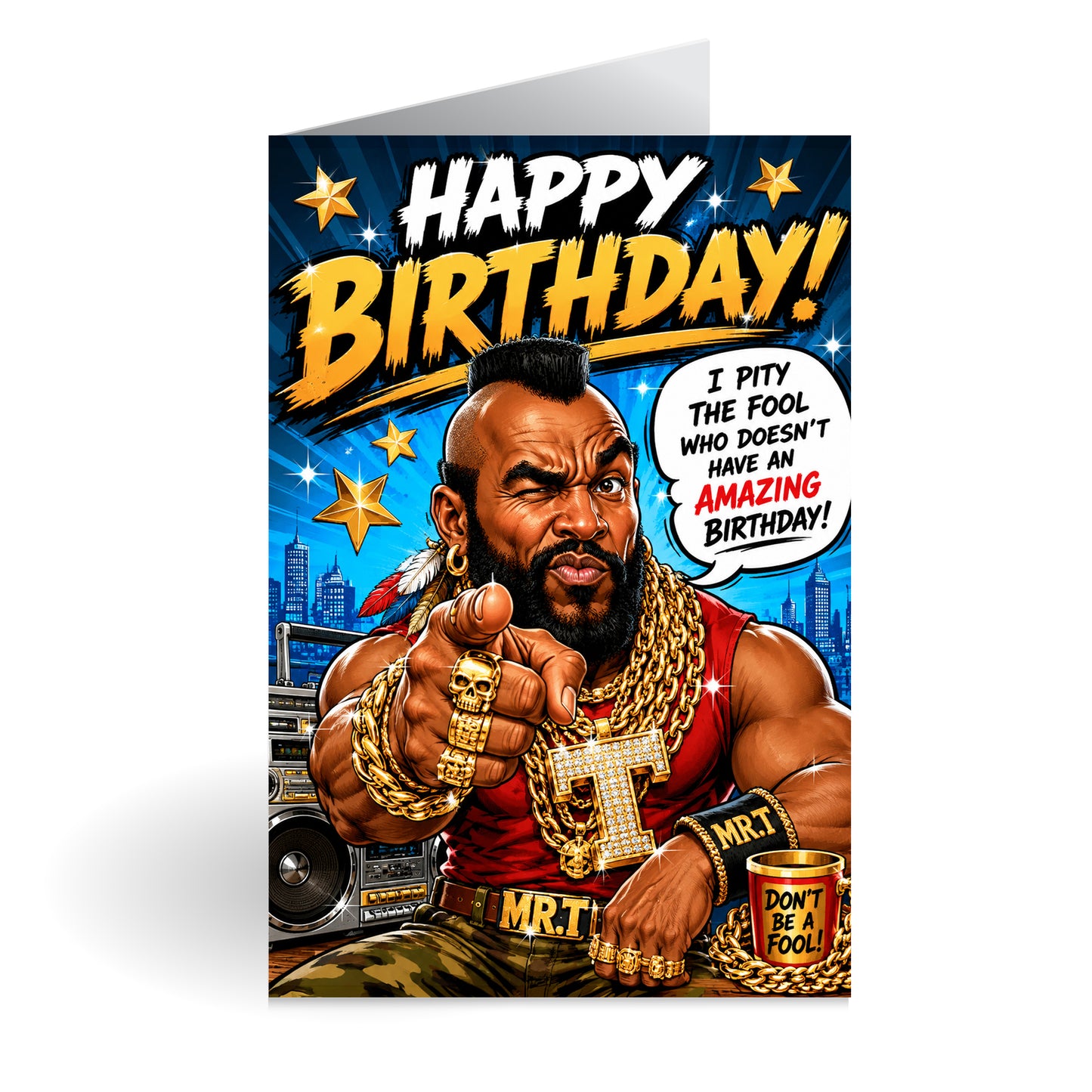 Mr T Novelty Birthday Card