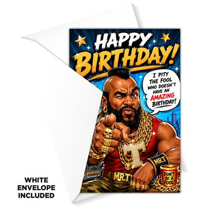 Mr T Novelty Birthday Card