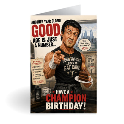 Sylvester Stallone Birthday Card