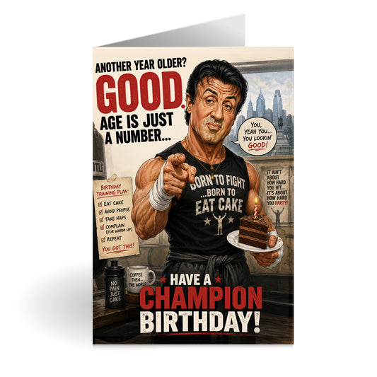 Sylvester Stallone Birthday Card