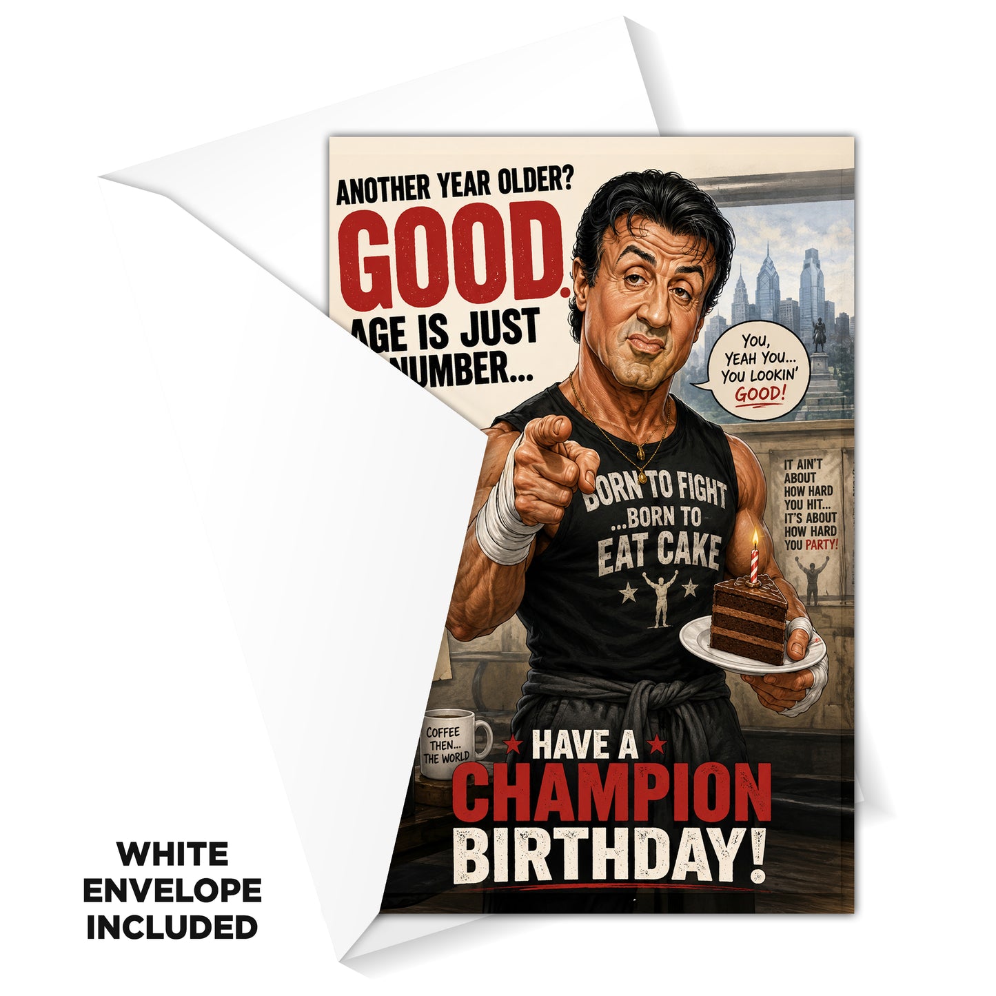 Sylvester Stallone Birthday Card