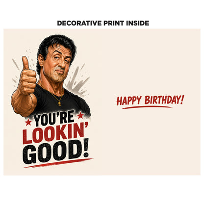 Sylvester Stallone Birthday Card
