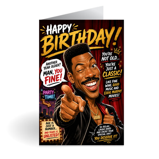 Eddie Murphy Birthday Card