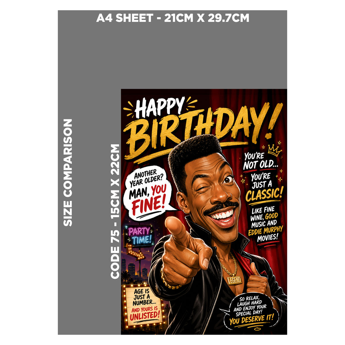 Eddie Murphy Birthday Card
