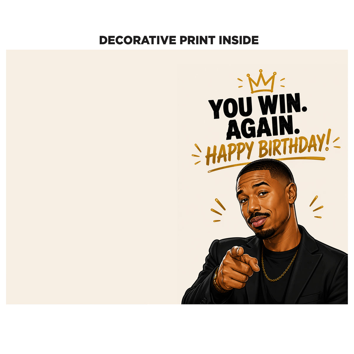 Michael B Jordan Birthday Card