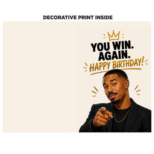 Michael B Jordan Birthday Card