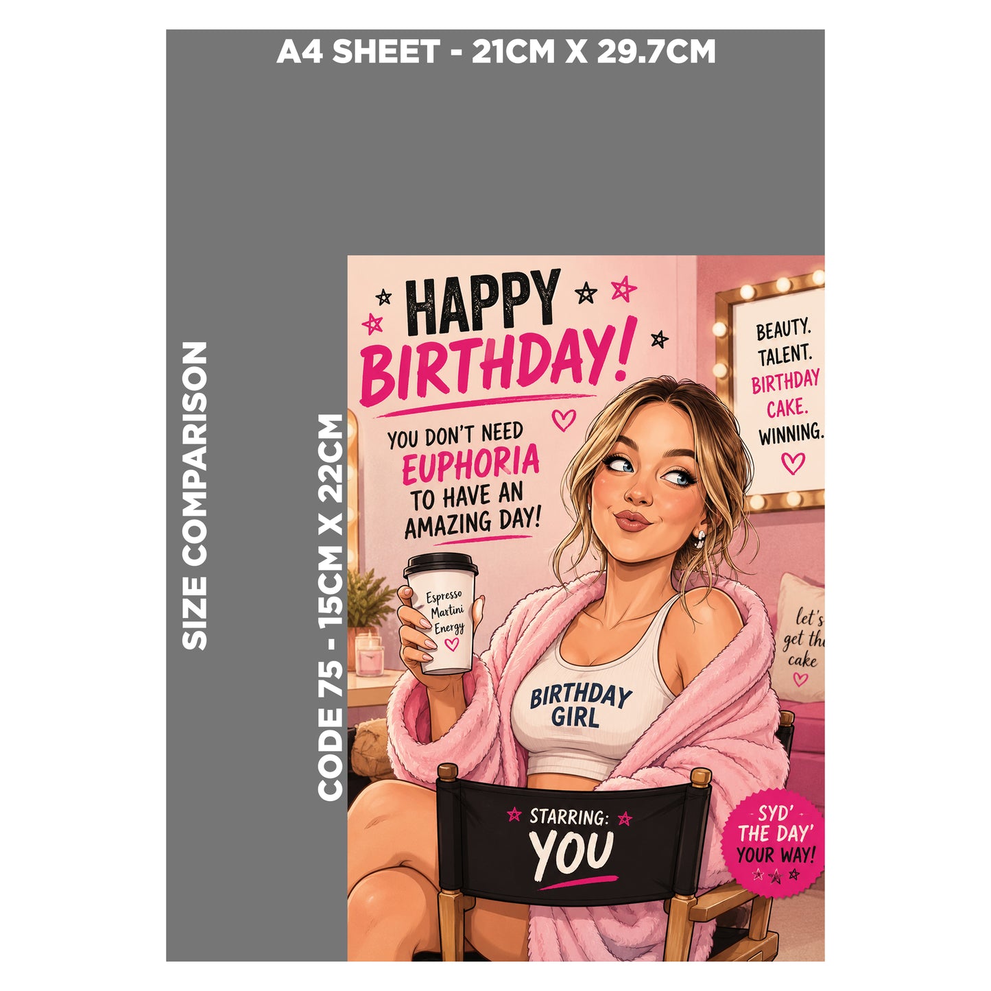 Sydney Sweeney Birthday Card