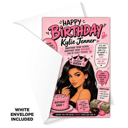 Kylie Jenner Birthday Card