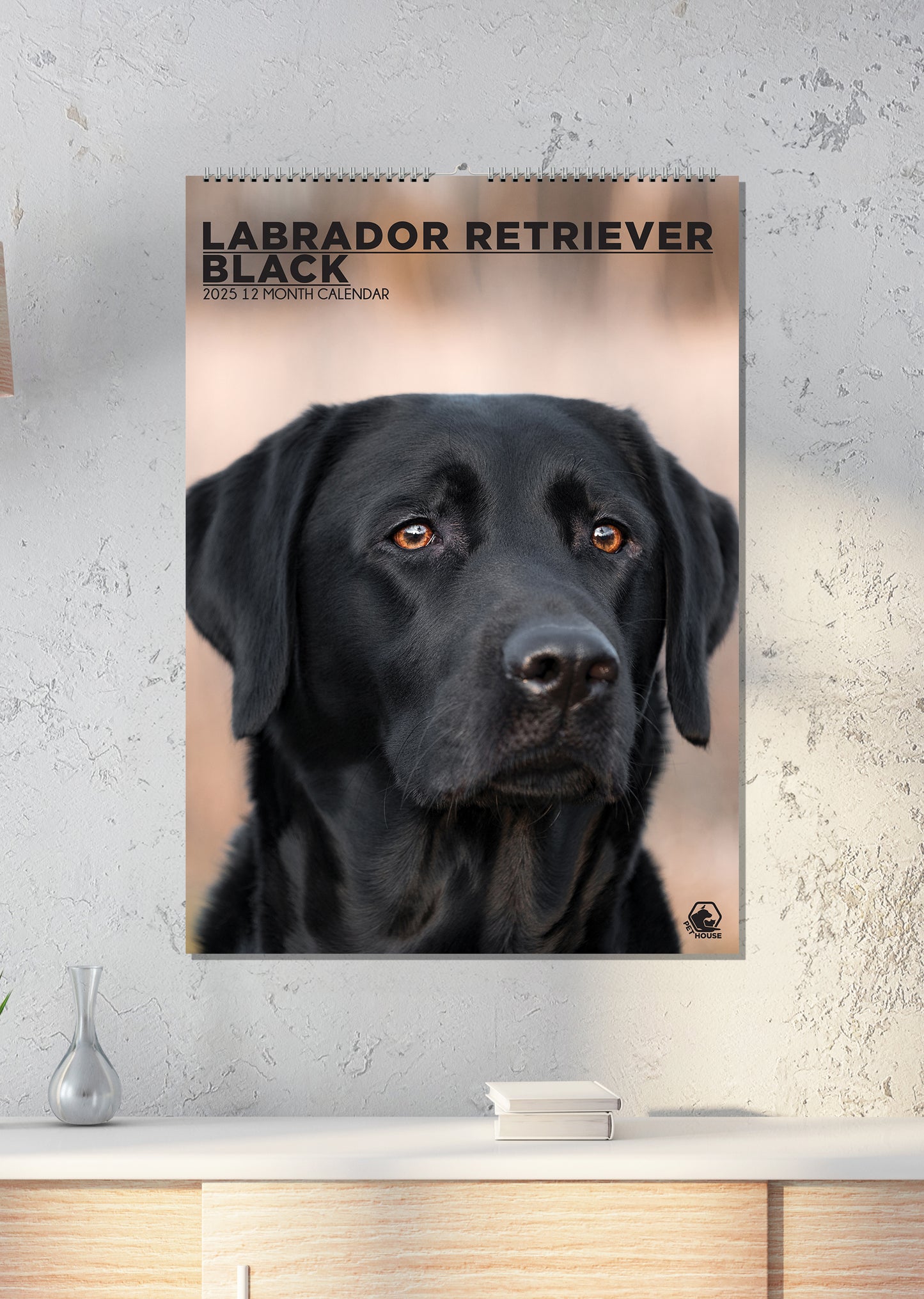 Labrador Retriever Black Calendar 2025