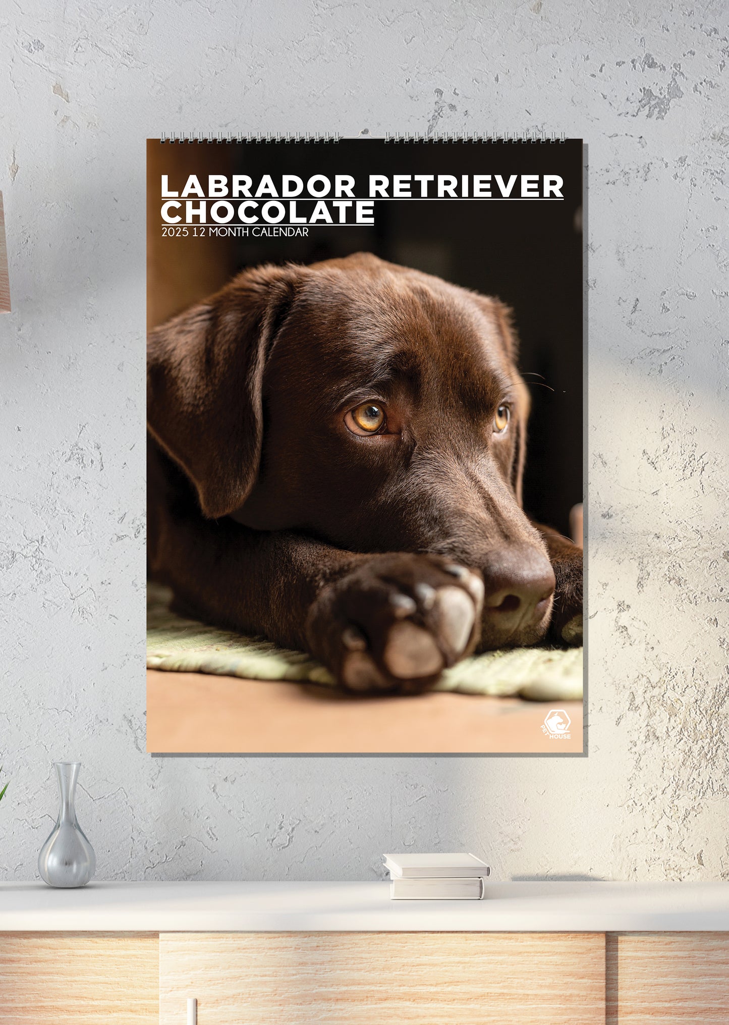 Labrador Retriever Chocolate Calendar 2025