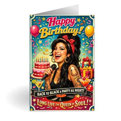 Amy Winehouse Birthday Card