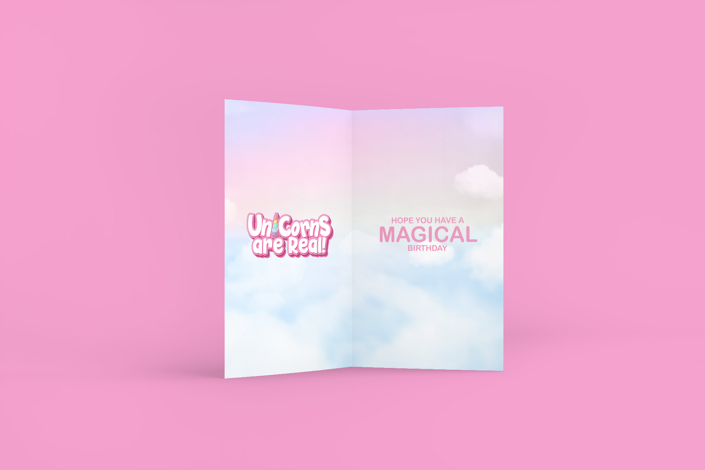 Unicorns Age 3 - Giant Size Birthday Card